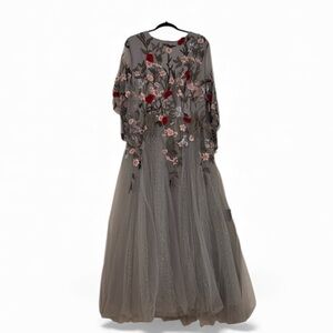 Miri’s Embroidered Floral Gown